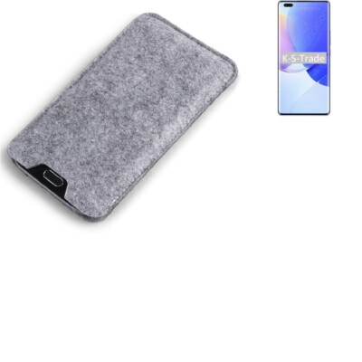 Filz Hülle für Huawei nova 9 Pro grau Sleeve Case Tasche Schutz Hülle