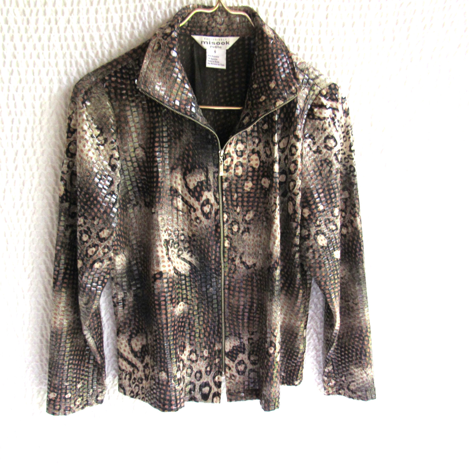 EXCLUSIVELY MISOOK Jacket Small Petite Animal Pri… - image 5