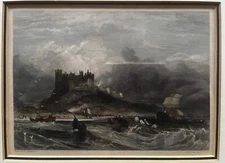 G Balmer/ engraved by W Finden, Baborough Castle, C1840