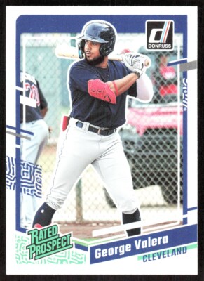 2023 10742B Donruss RATED PROSPECT George Valera Rookie Cleveland Guardians #77