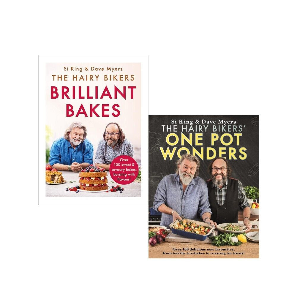 The Hairy Bikers’ Brilliant Bakes,Hairy Bikers' One Pot Wonders 2 Books Set HB