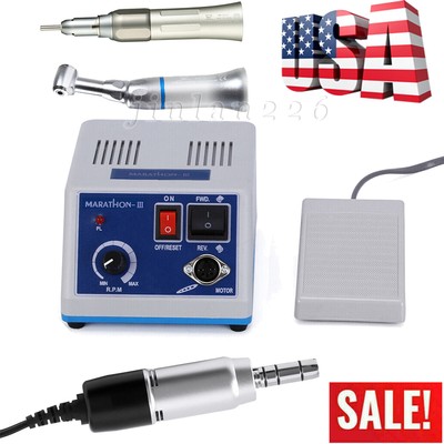 Dental Lab Marathon Electric Micromotor Polisher/Contra Angle/Straight Handpiece