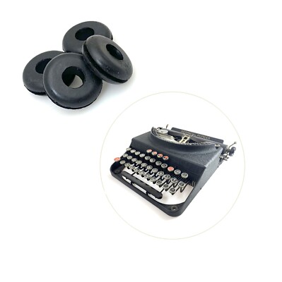 x4 New Rubber Feet for Monarch Pioneer Typewriter Replacement Part Vtg