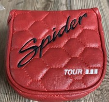Spider tour Red Golf mallet putter head cover Magnetic Lid for Golf Clubs Rare