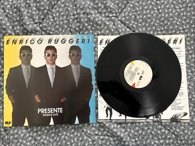 Enrico Ruggeri Presente Studio Live LP Cover Ex Vinyl Ex wie Foto 1 Druck