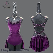 Latin Dance Competition Dress Tassel Line Skirts Woman Party Stage Costume