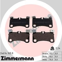 Zimmermann 24614.165.9 Bremsbelagsatz, Scheibenbremse FüR Audi Porsche Vw