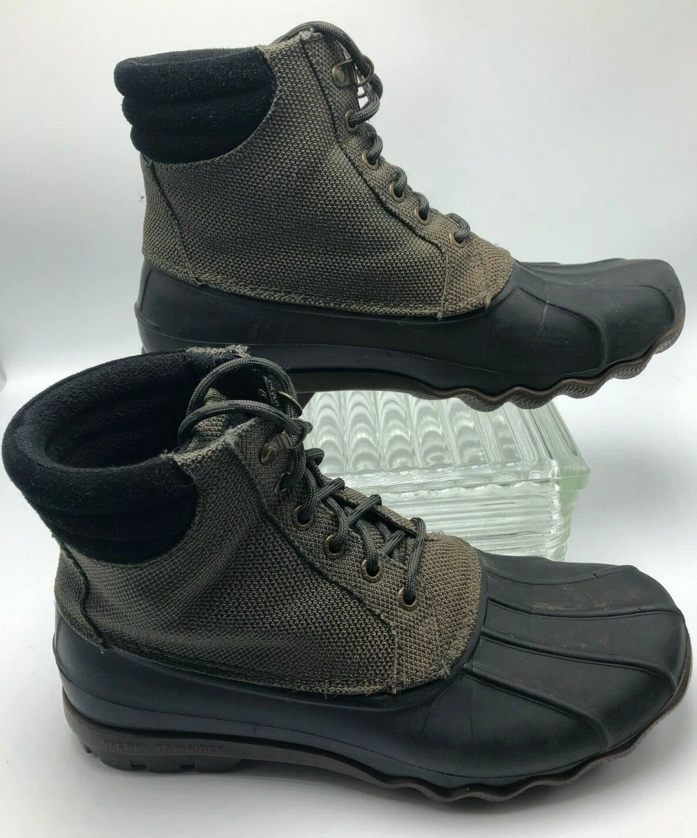 Sperry men's avenue duck heavy nylon rain best sale boot