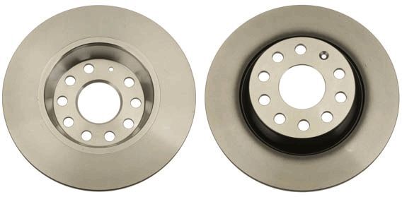 2X TRW DF4558 Bremsscheibe FüR Audi Seat Skoda VW-image
