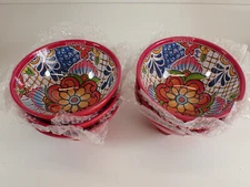 Lot Of 2 Boxes: Prepara 6" Taco Party Bowls Red , Melamine , 6 Bowls Per Box