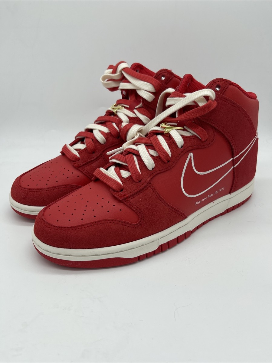 Nike Dunk High SE “First use June 18,1971” University Red