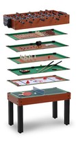 TAVOLO MULTIGIOCO 12 GIOCHI IN UNO VERSIONE CALCIOBALILLA ASTE RIENTRANTI