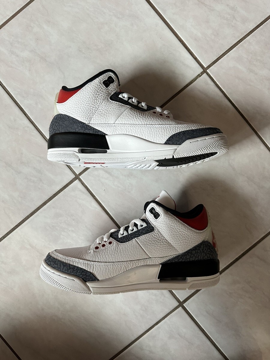 Size 8.5 - Jordan 3 Retro SE Fire Red Denim 194277043515| eBay