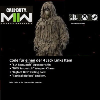 Call of Duty : Modern Warfare  II - Jack Link's DLC Item (Code) BO6