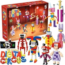 New Digital Circus Puzzle Building Children Boy Girl Toys Blocks Pomni Jax