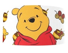 1.5 INCH GROSGRAIN RIBBON Hair Bow Supplies 1265765 Pooh Bear Honey Bee Cartoon