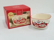 Vintage Lenox Holiday Dimension Nut Bowl Holly 24K Gold Christmas Tidbit Dish