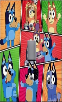 BLUEY Kid's Room Light Switch Wallplate Outlets