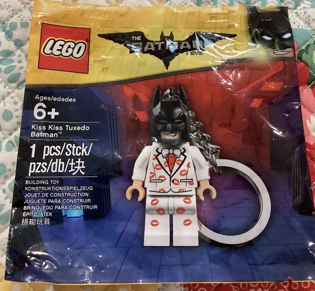 2017 LEGO Batman Movie - “Kiss Kiss Tuxedo Batman” Keychain