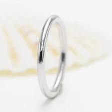 14K White,Yellow,Rose Gold 2.0 mm Band.Simple Band.Stacking Ring.Promise Ring