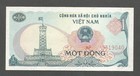 Vietnam 1 Dong 1985; UNC; P-90a; BNB-B318a; Flag Tower; Rock formations; boats