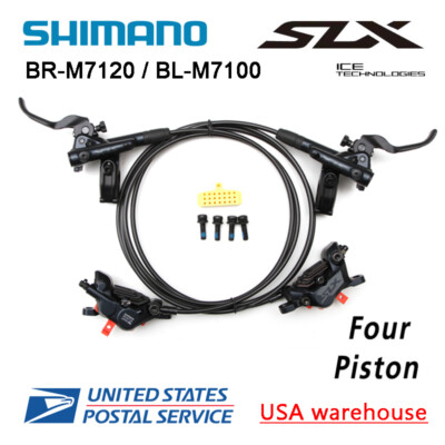 #ad SHIMANO SLX BR M7120 BL M7100 Bike 4 Piston Hydraulic Disc Brake Front Rear Set $199.88