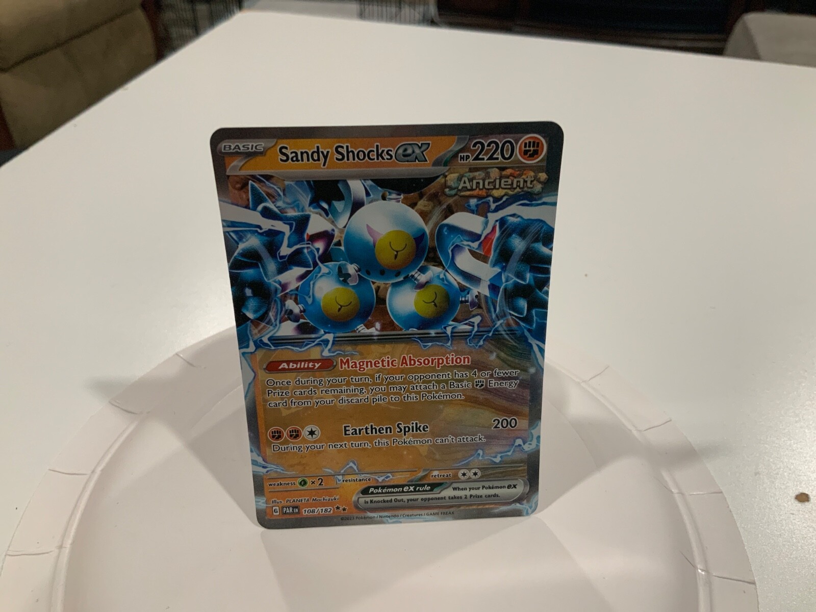 POKÉMON SUPER RARE HOLO SANDY SHOCKS EX 108/182