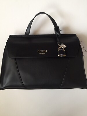 Guess Shawna Black Shoulder Handbag NWT