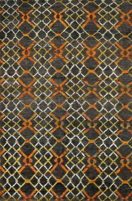 Geometric Modern Moroccan Oriental Area Rug Hand-knotted Home Decor 6'x8' Carpet