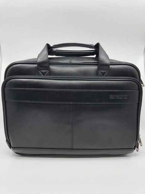 Samsonite Leather Slim 11.6"x15.75"x2.5" Business Cases ...