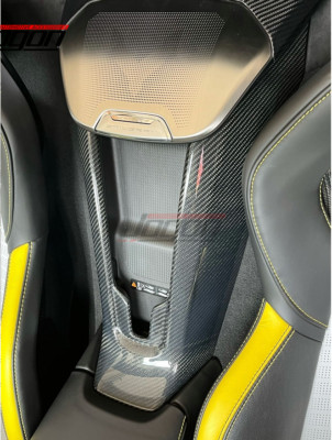 Real Carbon Wireless Charger Trim Waterfall For Corvette C8 Stingray Z06 Z51 20+