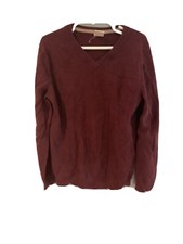 Tucker Tate Boys Lightweight Maroon V Neck Sweater Size 7x