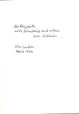 Meredith, William. THE WRECK OF THE THRESHER. Presentation Copy, Conn College