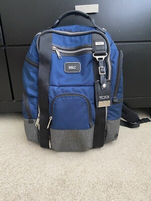 Tumi-- Alpha Bravo -laptop Backpack bag--Navy Blue /Gray,  very good condition!