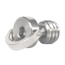 1/4''-20 Stainless Steel Screw D-ring Hex Head Adapter Mount for Tripod Camera