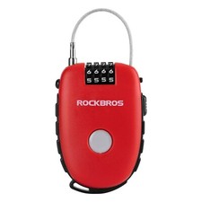 ROCKBROS Mini Helmschloss Kabelschloss Fahrradschloss Ausziehbar 94cm Stahl