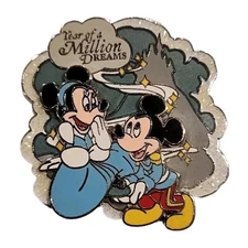 Disney Pin  Minnie Mickey Mouse Cinderella Year of a Million Dreams WDW LE 50892