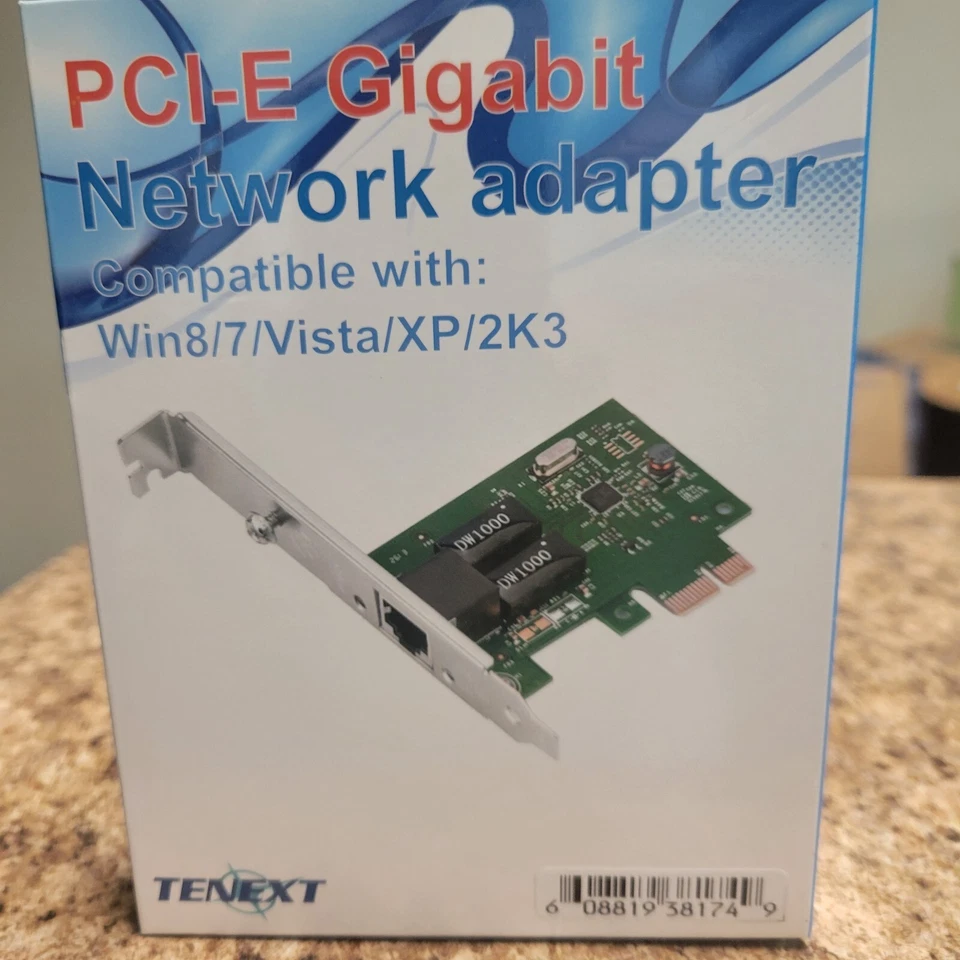 Realtek Chipset Gigabit PCI Express Ethernet Network Interface Card with Low ... - Image 3 of 4