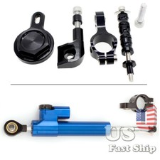 Steering Damper Stabilizer+Bracket Mount Holder For YZF R1 1998-2001 Black&Blue
