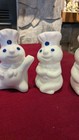 Vintage B&M Pillsbury Doughboy Salt & Pepper Shakers, 1997, crazing, 4.25" tall — photo 3