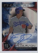 2015 Topps Finest Firsts Blue Refractor 56/150 Joc Pederson #FFA-JP Auto 7xr