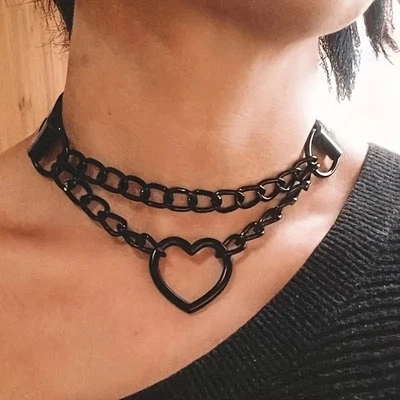 Sexy Damen Choker Halsband Gothic Ronden Club Punk Cosplay - Bild 1 von 4