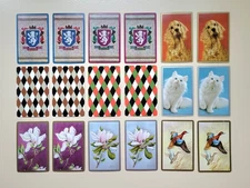 Vintage Playing Card Jokers & Ads | 9 Sets 18 Cards | Swap Cards