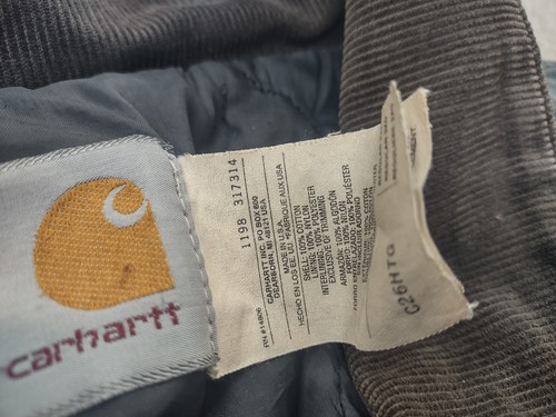 Carhartt Jacket Green Duck Canvas Coat 3XL Tall Quilt Lined Work Vintage USA - Picture 3 of 16
