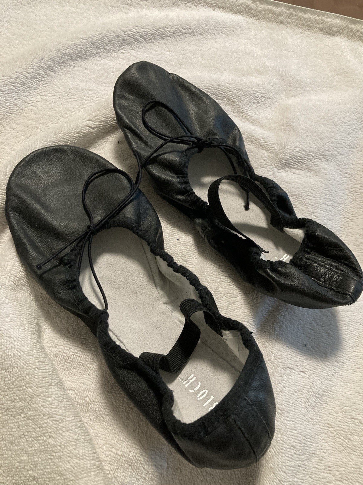 SAOLA Bloch Ciabatta Scarpa da Balletto Donna Dansoft Suola Completa in Pelle Nero 7 5 Stretta Med