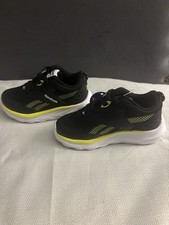 Reebok Toddler Size 6 Black Athletic Shoes Stretch Laces Slip-On Sneakers