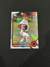 Bryce Hubbart 1st 2022 Bowman Refractor #BDC-17  Cincinnati Reds