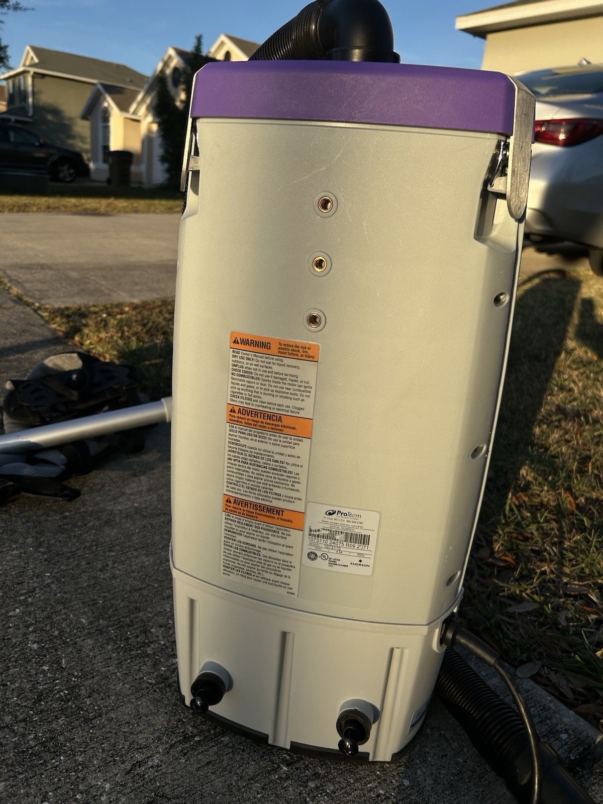 ProTeam Super Coach Pro 10 Backpack Vacuum Commercial, 2-pc Wand Tool ,1073110