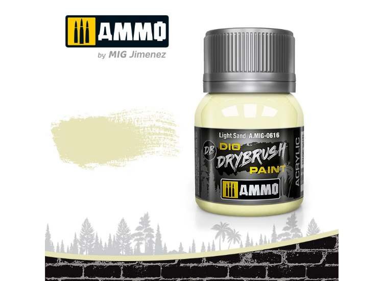 Ammo Mig A.Mig0616 40ml - Drybrush Acrylic Paint - Light Sand