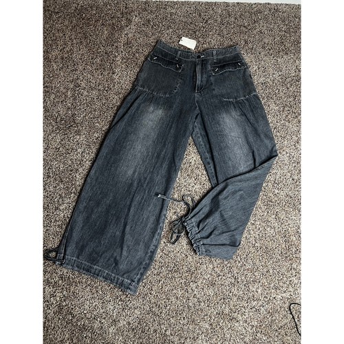Easel Black Pocket Aladin Denim Pants Size Large